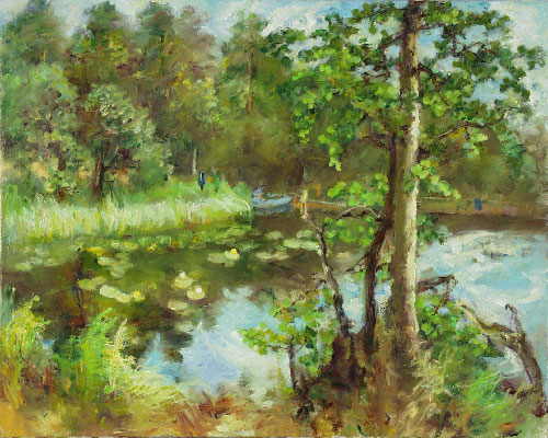 By the pond. 40x50, 2003 