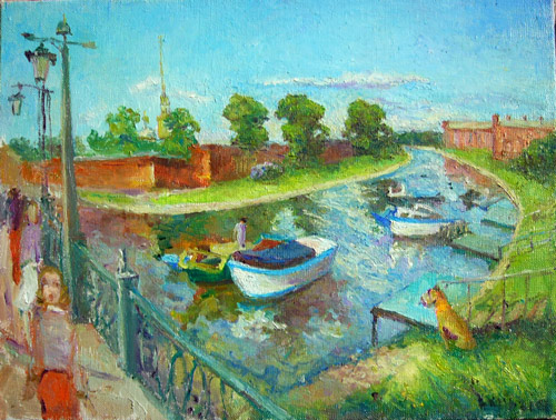 By the fortress. 41x31, 2004  