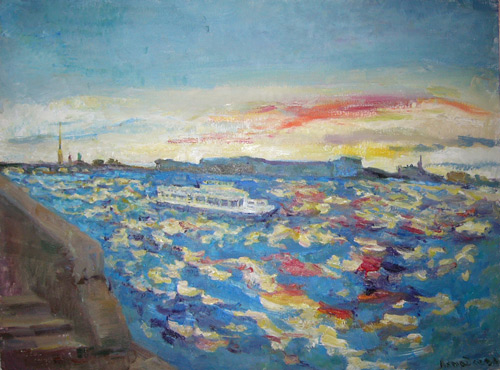 Sunset. 60x80, 2004 