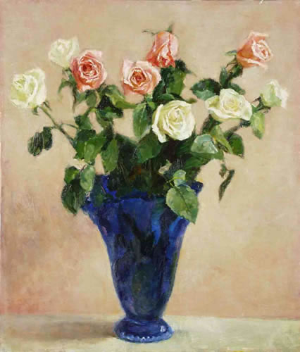 Flowers in the vase. 50x60, 2002. 
